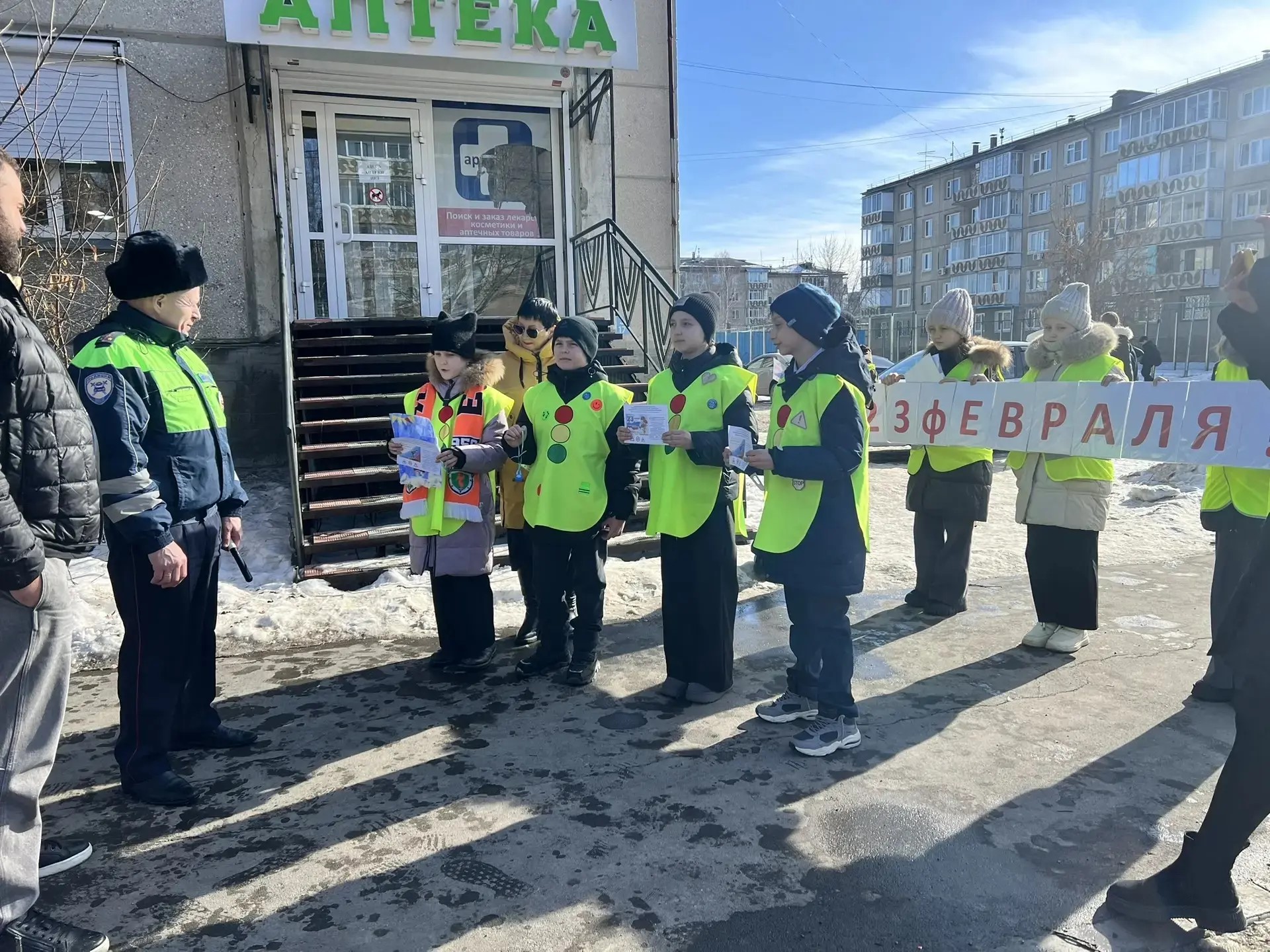 Муниципальная акция Госавтоинспекции, Совета отцов и ЮИД &amp;quot;Дисциплинированный водитель - лучший защитник!&amp;quot;.